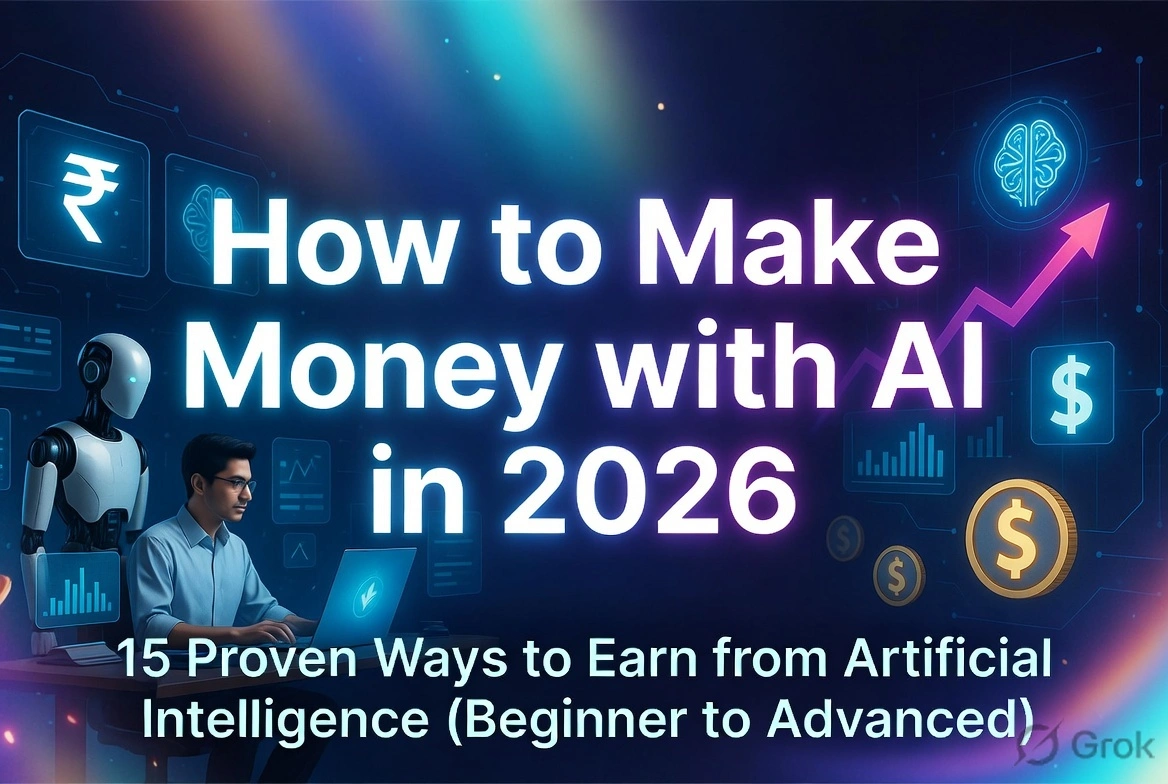 How to Make Money with AI in 2026: 15 Proven Ways to Earn from Artificial Intelligence (Beginner to Advanced)
